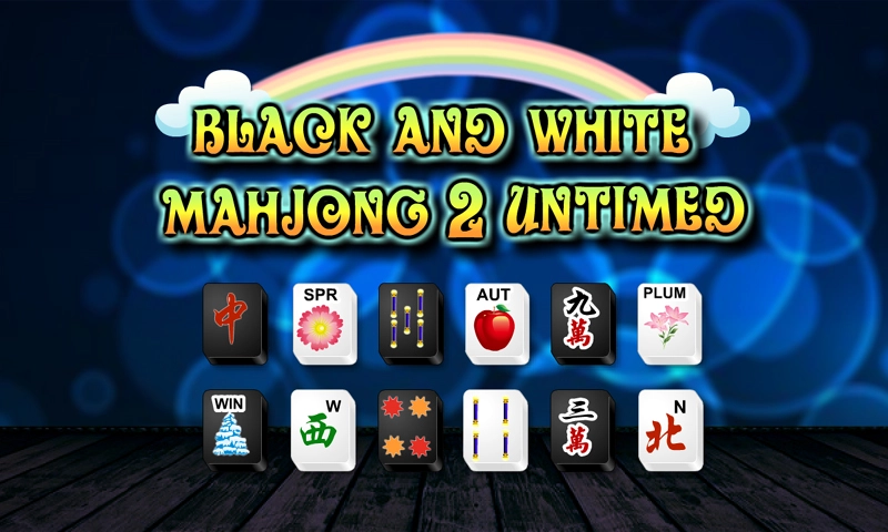 Mahjong Black White 2 Untimed Mahjong